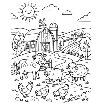 Cozy Cottage Garden Coloring Page – Free Printable for Kids | Color Me In